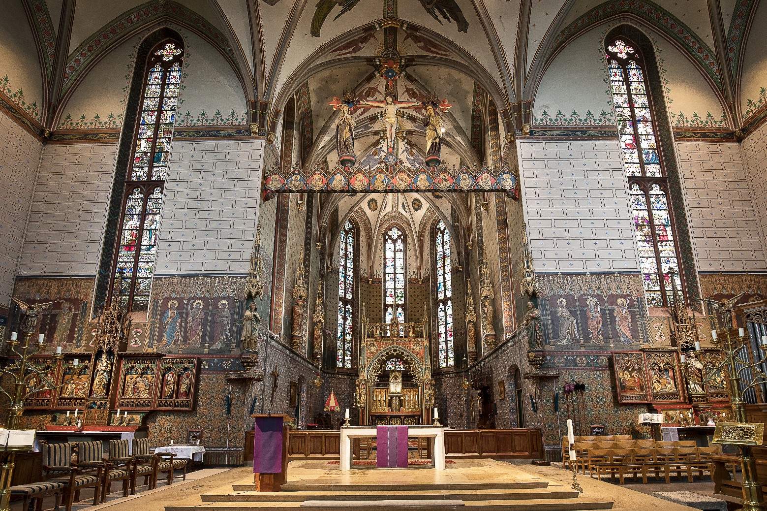 Basiliek O.L.Vrouw ten hemelopneming Zwolle interieur Basiliek O.L.Vrouw ten hemelopneming Zwolle interieur